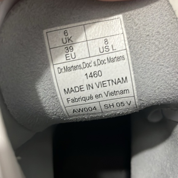 Dr. Martens White Combat Boots Size 8 - Picture 10 of 10